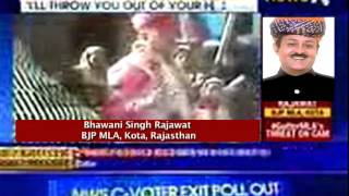 BJP MLA Bhawani Singh Rajawat threatens voters