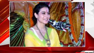 kajol at durgapooja in beautiful saree look.- tv24