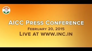 AICC Press Conference, 20 Feb, 2015