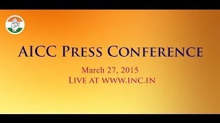 Live: AICC Press Conference on 27-Mar-2015