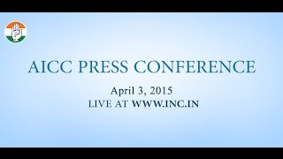 Live: AICC Press Conference on 3-April-2015