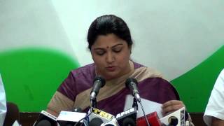 AICC Press Conference addressed by Kushboo | 08 April, 2015
