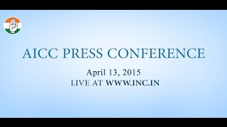 Live: AICC Press Conference on 13-April-2015