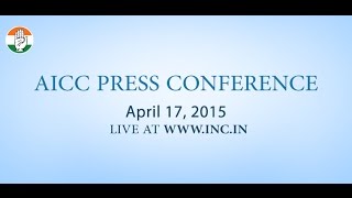 Live: AICC Press Conference on 17-April-2015