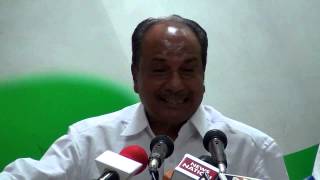 AICC Press Conference addressed by A. K. Antony