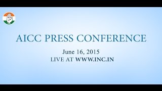 Live: AICC Press Conference on 16-June-2015