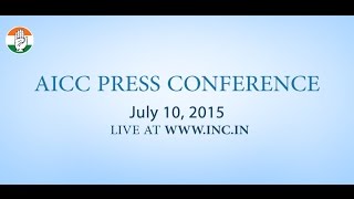 Live: AICC Press Conference on 10-July-2015