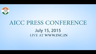 Live: AICC Press Conference on 15-July-2015
