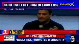 Congress VP Rahul Gandhi interaction with students of FTII in Pune, Maharashtra