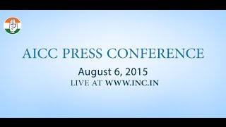 Live: AICC Press Conference on 6-Aug-2015