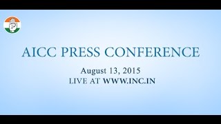Live: AICC Press Conference on 13-Aug-2015
