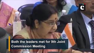 EAM Swaraj holds 9th Joint Commission Meeting with Tanzanian counterpart