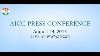 Live: AICC Press Conference on 24-Aug-2015