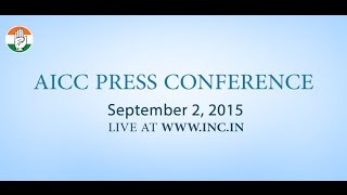 Live: AICC Press Conference on 2-Sep-2015