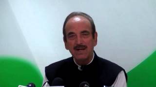 AICC Press Conference addressed by Ghulam Nabi Azad