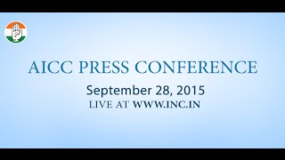 Live: AICC Press Conference on 28-Sep-2015