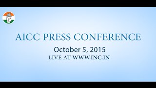 Live: AICC Press Conference | 5 October, 2015