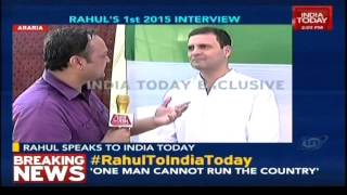 Congress VP Rahul Gandhi speaks to India Today