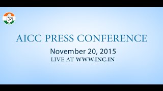 Live: AICC Press Conference on 20 Nov, 2015