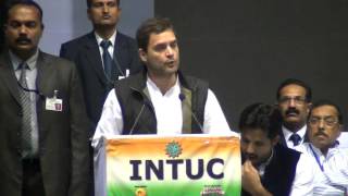 Rahul Gandhi's inaugural speech at the 31st Plenary Session of INTUC, at Talkatora Stadium