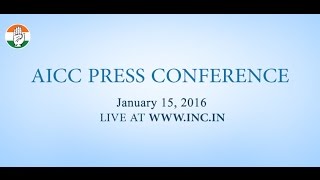 Live: AICC Press Conference on 15 Jan 2016