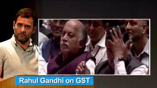 Congress VP Rahul Gandhi on GST