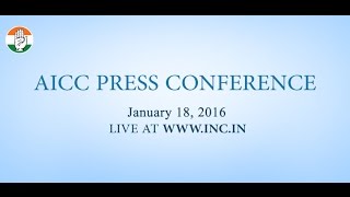 Live: AICC Press Conference on 18 Jan 2016