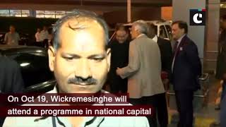 Sri Lankan PM Ranil Wickremesinghe arrives in Delhi