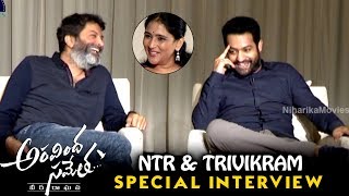 Jr NTR & Trivikram Dussehra Special Interview About Aravinda Sametha