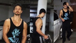 Tiger Shroff Spotted For Post Gym Session At Andheri - Watch Video