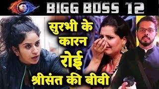 Sreesanth's Wife Bhuvaneshwari CRIES Because Of Surbhi Rana; Here's Why | Bigg Boss 12 Latest Update