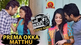 Needi Naadi Okkate Zindagi Video Songs - Prema Okka Matthu Video Song - Janani Iyer, Rameez Raja
