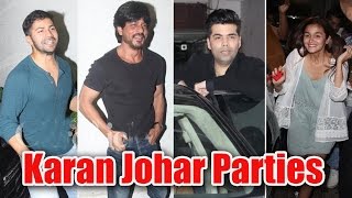 Karan Johar Parties With Shah Rukh Khan | Alia Bhatt | Varun Dhawan | Arjun Kapoor