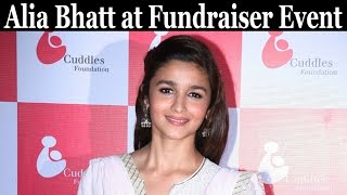 Alia Bhatt Arrives at The Cuddles Foundation Fundraiser Event