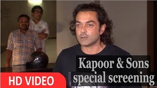 Bobby Deol At Special Screening Of Film 'Kapoor & Sons'