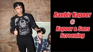 Ranbir Kapoor At Special Screening Of Kapoor & Sons