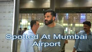 Sunil Shetty Spotted At Mumbai Airport