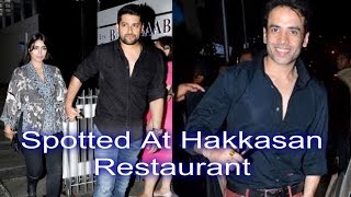 Tusshar Kapoor And Aftab Shivdasani Spotted At Hakkasan Restaurant