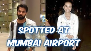 Rajkumar Rao and Patralekha Spotted At Mumbai Airport