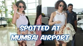 Kangna Ranaut Spotted At Mumbai Airport