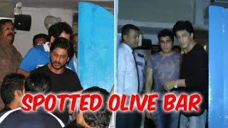 Shah Ruk Khan Spotted Olive Bar At Mumbai