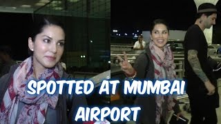 Sunny Leone Spotted At Mumbai Airport