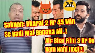 Salman Didn't Want Bharat Film To Be Over 2 Hrs 45 min Ali Abbas Zafar Says It Will Be Over 3 Hrs