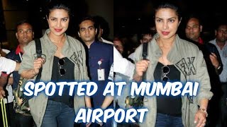Priyanka Chopra Spotted at Mumbai Airport