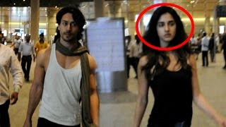 Tiger Shroff with Girlfriend Disha Pattani Spotted at Mumbai airport