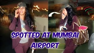 Mallika Sherawat Spotted on Mumbai Airport