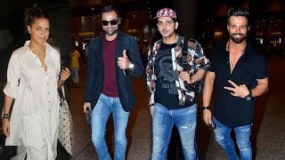 Neha Dhupia, Abhay Deol, Mini Mathur, Zayed Khan, Rithvik Dhanjani Spotted at Mumbai Airport