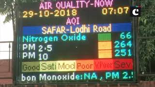 Air quality in Delhi continues to remain poor
