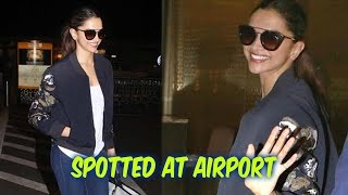 SPOTTED: Deepika Padukone Is All Smiles At The Airport