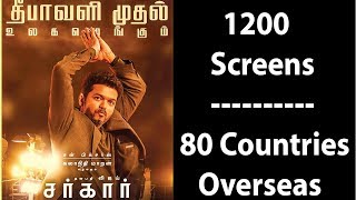 Sarkar Movie Historic Release In Overseas In 80 Countries And 1200 Screens